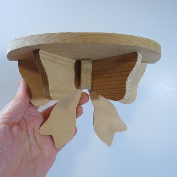 Other - Solid Wood Bow Shelf ONE ITEM #3